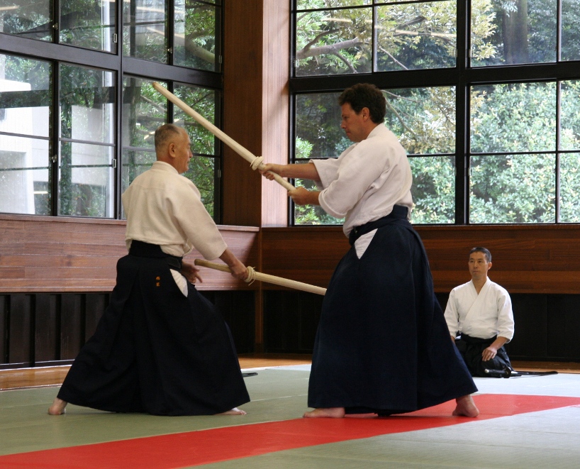 Embu with Inaba sensei at the 35th Anniversary of the Shiseikan in 2008